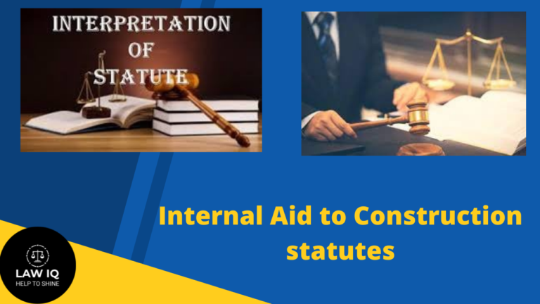Internal Aid to Construction statutes