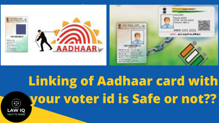 Linking of Aadhaar card with your voter id Safe or not??